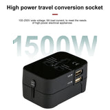 Universal Worldwide Phone Charger All In One International Plug Adapter 2 USB Port Travel AC Power Charger Adapter AU US UK EU