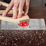 235x120x8mm Aluminum Alloy Router Table Insert Plate Trimming Machine Flip Board With 4 Insert Rings Universal Trimmer Woodwork