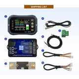 Smart Battery Monitor RV Coulomb Meter 0-120V 0-400A Compatible with 12V Lithium Sealed Gel Flooded Batteries up to 9999 mAh