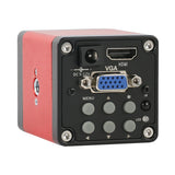 14MP 1080P HDMI VGA Video Microscope Camera + 130X 180x 300x Adjustable Zoom C Mount Lens + 56 LED Ring Light For PCB Soldering