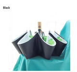 Double Layer Automatic Umbrella Rain Women 3 Fold Strong Windproof Female Male 8K Large Parasol Men Leaves Umbrellas