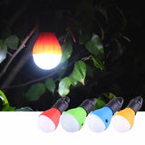 4 Colors Portable Hanging Tent Lamp Emergency LED Bulb Light Camping Lantern for Mountaineering Activities Backpacking Outdoor