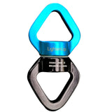 Climbing Swivel Aluminum Alloy Triangular Rotational Device Spinner 30KN 360 Degree Rope Swivel Connector for Hammock