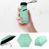 OCARDIAN Pocket Mini Umbrella Rain Women Windproof Durable 5 Folding Sun Umbrellas Portable Sunscreen Female Parasol Umbrella
