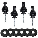 Guitar Straps Lock Set,4Pcs Guitar Strap Locks Guitar Strap Button Locks with Easy Remove Screw Release Straplocks
