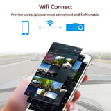 Rotatable 1080P HD Hidden WiFi Car Dash Cam Front Wireless DVR Camera G-Sensor Video Driving Recorder