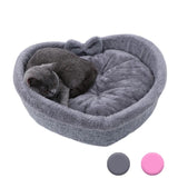 Cat Bed Heart-shaped Pet Bed For Cats Dogs Cotton Velvet Soft Kitty Puppy Sleeping Beds Kennel Warm Pet Nest Cat Accessories