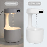 Anti-Gravity Humidifier 800ml With Clock Water Drop Backflow Aroma Diffuser Aromatherapy Novelty Night Light for Room Office