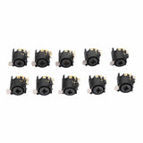 10pcs XLR Female Jack Socket Connector 6.5mm Panel Mount Socket Connector Suitable for AV Equipment Car Speaker Media Player