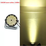 Led par lights 54x3W DJ Par LED RGBW Wash Disco Light 54x4W RGB 3in1 Windmill Color uv light DMX Controller effect light
