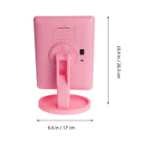 16 LEDs Desktop Cosmetic Mirror USB Touch Screen Dimmable Makeup Mirrors with Storage Tray )