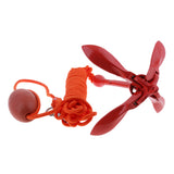 11.8 Inch Portable Folding 1.5kg/3.3 lb Red Carbon Steel Anchor Buoy Kit For Canoe Kayak Boat Sailboat Fishing Jet Dinghy Raft