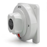 White Distribution Marine Boat Battery Switch Marine Dual Battery Selector Switch for Boat RV Motor