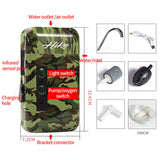 Intelligent Sensor Water Oxygen Pump Portable Smart Induction LED Lighting Outdoor Fishing Oxygenation Air Pump Equipment  X663B