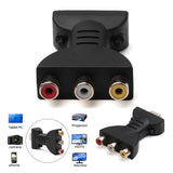 AV Digital Signal HDMI-compatible To 3 RCA Audio Adapter Component Converter Video Splitter To Vga Connector car accessories