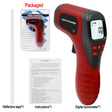 Laser Speed Measuring Digital Tachometer Non-Contact Tester LCD Backlit Data Hold Meter Gauge Tester Measure Range 2.5-99999 RPM