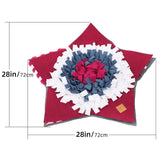 Pet Dog Snuffle Mat Nose Smell Training Sniffing Pad Slow Feeding Bowl Food Dispenser Relieve Stress Sunflower Puzzle Drop ship