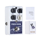 POCKVERB Reverb &amp; Delay Guitar Effect Pedal 7 Reverb Effects + 7 Delay Effects With Tap Tempo Function Full Metal Shell