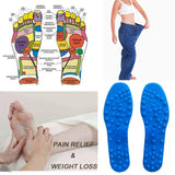 Wholesale 1 Pair Massage Insoles Unisex Magnet Therapy Breathable Cuttable Shoes Insoles Cushion M3