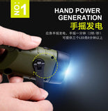 Solar flashlight Dynamo flashlight outdoor multi-function emergency lights Solar charge Camping lamp hand flashlight