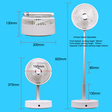 Folding Portable Fan Scalable Height Wireless Remote Control For Home Outdoor USB Charging Floor Table Cooling Ventilation Fan