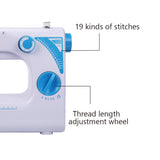 INNE Sewing Machine Mini Portable Household With Multiple  Patterns Night Light Electric Multifunction 2-Speed 505 727