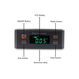 Mini Digital Display Level Multifunctional Aluminum Alloy High Accuracy Magnetic 67JE