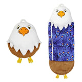 2 In 1 Kids Foldable Animal Sleeping Bags Soft Warm Sleeping Sack Pillow Kick-proof Eagle Elk And Child Wrap Blankets