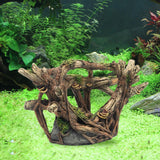 Small Aquarium Fish Tank Landscape Pavilion Tree Decoration Accessory Mountain Cave