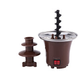 New Mini Chocolate Fountain Three Layers Creative Chocolate Melt With Heating Fondue Machine Diy Melt Waterfall Pot Melting Towe