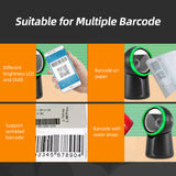 Wired Scanning Platform One-dimensional Barcode/QR Code Scanner for Supermarket Restaurant Retail Store Warehouse White