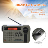 Portable Radio HRD-701 Outdoor Emergency Hand Crank Solar Dynamo AM/FM Radios Power Bank with LED Lamp