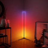 Led Living Room Lamp Nordic Multi Tone Light Floor Lamp Intelligent Remote Control RGB Corner Lamp Suitable for Bedroom