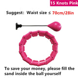 21 24 Sections Fitness Smart Sport Hoop Adjustable Thin Waist Exercise Gym Circle Ring Fitness Equipment Waist Easy weight loss