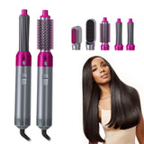 Electric Hair Dryer Blow Dryer Comb Rotating Hot Air Brush 5 In 1 Hairdryer Hair Blower Brush Hair Curler Curling Iron Styler