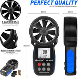 HoldPeak HP-866B Digital Anemometer Wind Speed Meter Measures Wind Speed Temperature Wind Chill HP866 Measure Tool Wholesale