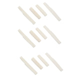 6 Sets of 12Pcs 6 String Acoustic Guitar Bone Bridge Saddle and Nut Made of Real Bone