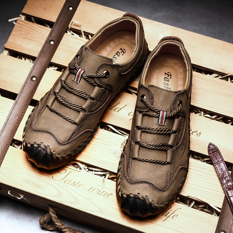 Men Hand Stitching Soft Comfort Shoes 9937