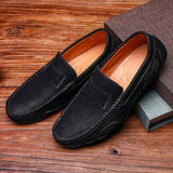 Men Hand Stitching Soft Comfort Shoes 8003