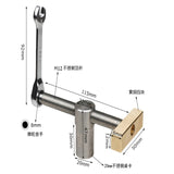 Woodworking Desktop Clip Fast Fixed Clip Clamp Brass Fixture Vise for 19/20MM Dog Hole Joinery Woodworking Benches Tools