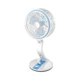 Solar/USB Desk Adjustable Folding Fan With LED Light Charging Multifunction Mini Portable Solar Panel Desktop Emergency Lamp