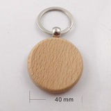 100 Pcs Keychain Diy Wooden Keychain Key Gift Mixed &amp; 20Pcs Blank Round Wooden Keychain Key Tag Gift