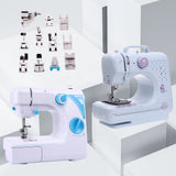 INNE Sewing Machine Mini Portable Household With Multiple  Patterns Night Light Electric Multifunction 2-Speed 505 727