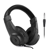 Wired Stereo Monitor Headphones Over-ear Headset with 50mm Driver 6.5mm Plug for Recording Monitoring Music Appreciation Black