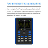 DSO1C15 Oscilloscope Professional Digital Oscilloscope 500MS/s Sampling Rate 110MHz Analog Bandwidth Support Waveform Storage