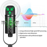 Microphone for Gaming,USB Microphone Kit for iPhone, PC/Mac Professional Plug&amp;Play Studio Microphone with Stand