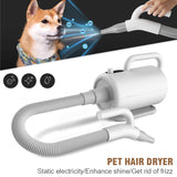 Professional Dog Dryer Adjustable Speed Dog Pet Hair Dryer 1700W Quick-Drying Large Air Volume LED Temperature Control