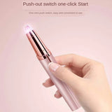 Women Electric Eyebrow Trimmer Usb Rechargeable Eye Brow Epilator Mini Lipstick Shaper Shaver Painless Razor Facial Hair Remover