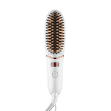 Hot Sale Hair Straightening Brush Ionic with 5 Adjustable Temperatures LED Display for Anti Static Home Travel Beard