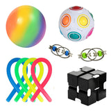 Fidget Sensory Toy Stress Anxiety Relief Autism Toys Set Push Kit Bubble Fidget Sensory Toys for Kids Adults Decompression Gift